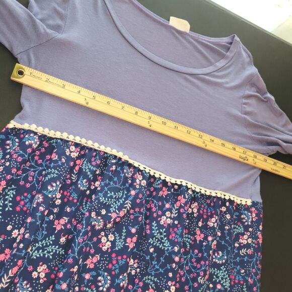 Love Story Flare Sleeve Floral Boho Top XL - Picture 7 of 9